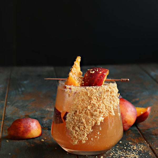 Cardamom Peach Cobbler Cocktail