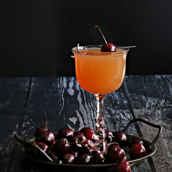Sparkling Cherry Whiskey Sour