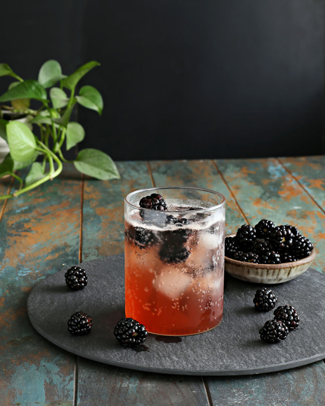Blackberry Ginger Fizz (Zero Proof)