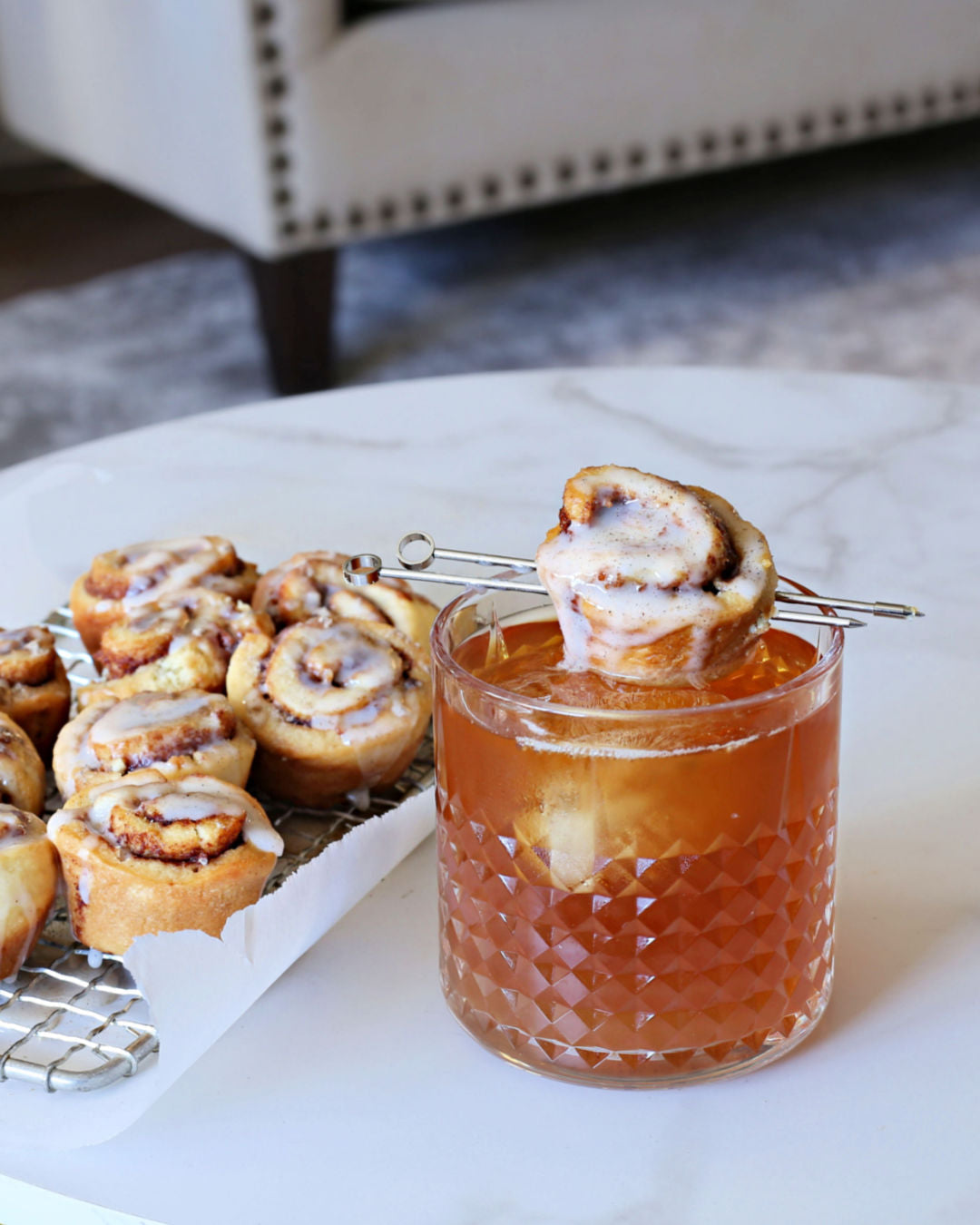 Cardamom Bun Old Fashioned (Zero Proof)