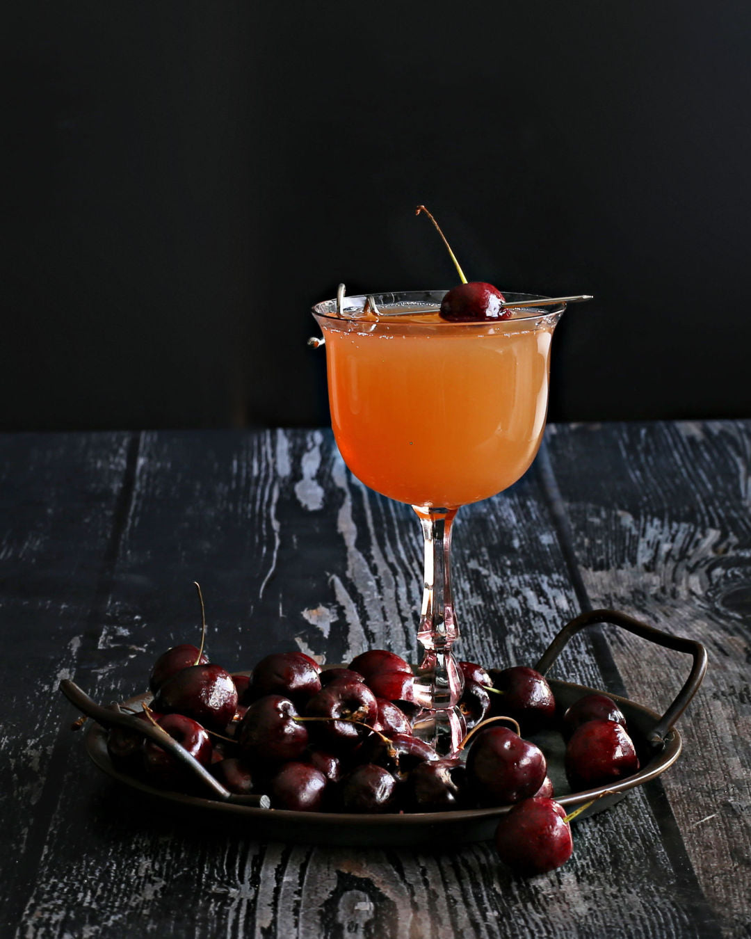 Sparkling Cherry Whiskey Sour