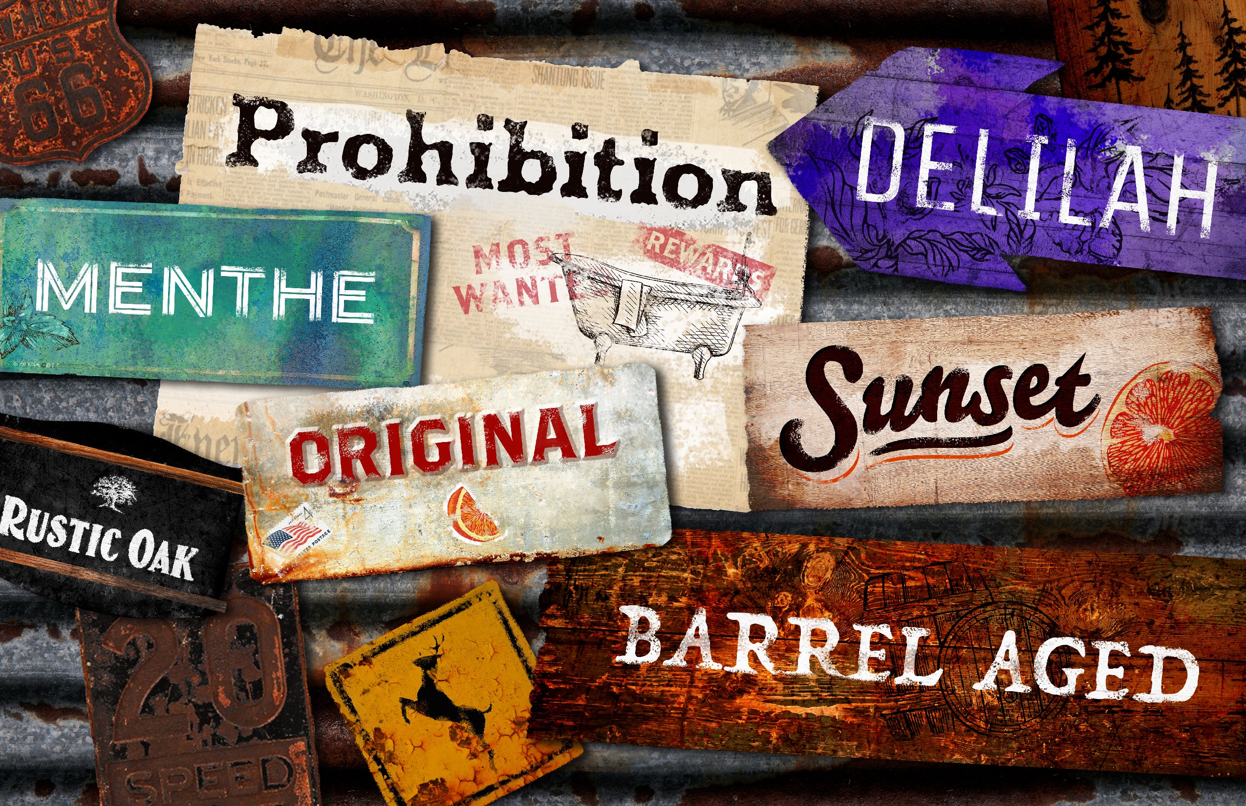 Old Fashioned Cocktail Mixes – Rustic Oak