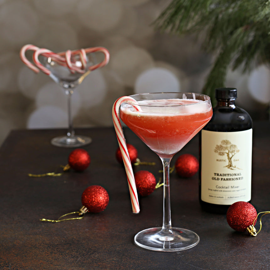 Candy Cane Bourbon Sour