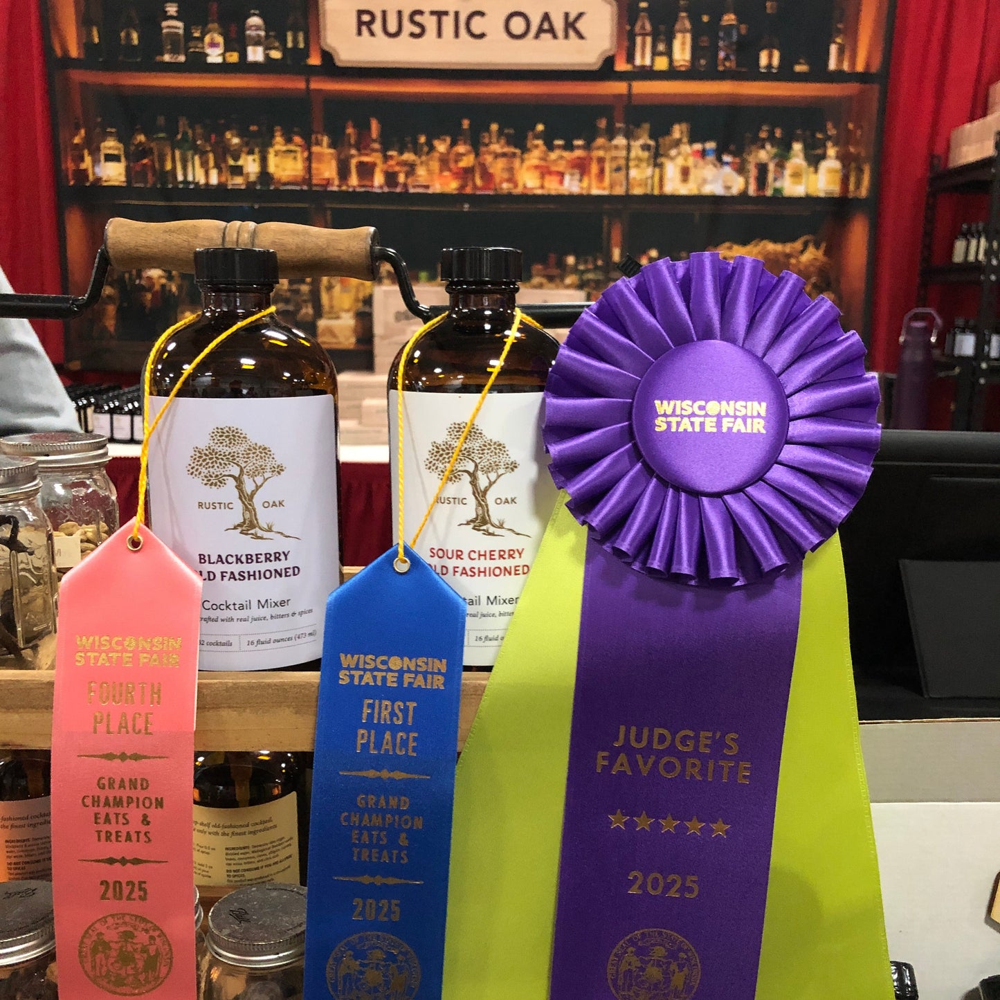 Blackberry Old Fashioned Mixer | Rustic Oak