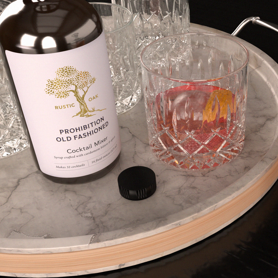 Old Fashioned Cocktail Mixers | Rustic Oak