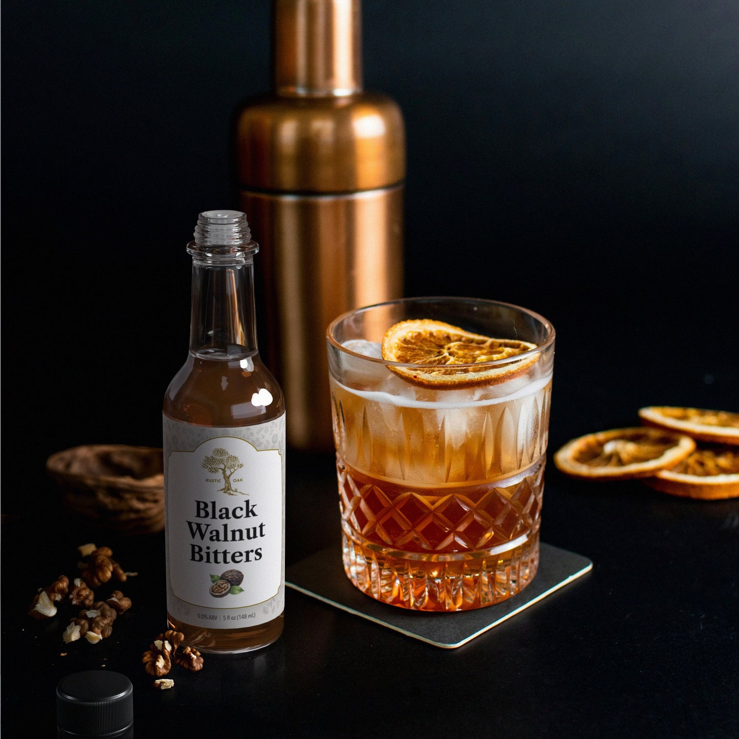 Black Walnut Bitters | Non-Alcoholic Bitters | Rustic Oak